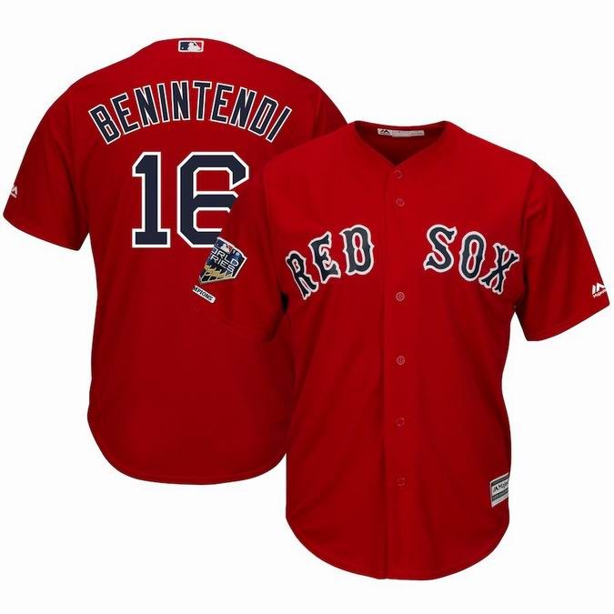 Boston Red Sox 2018 World Series Champions Cool Base Player Jerseys-011